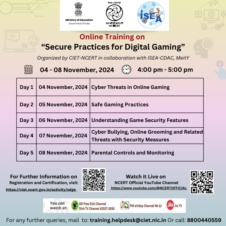 Online training on Secure Practices for Digital Gaming Image