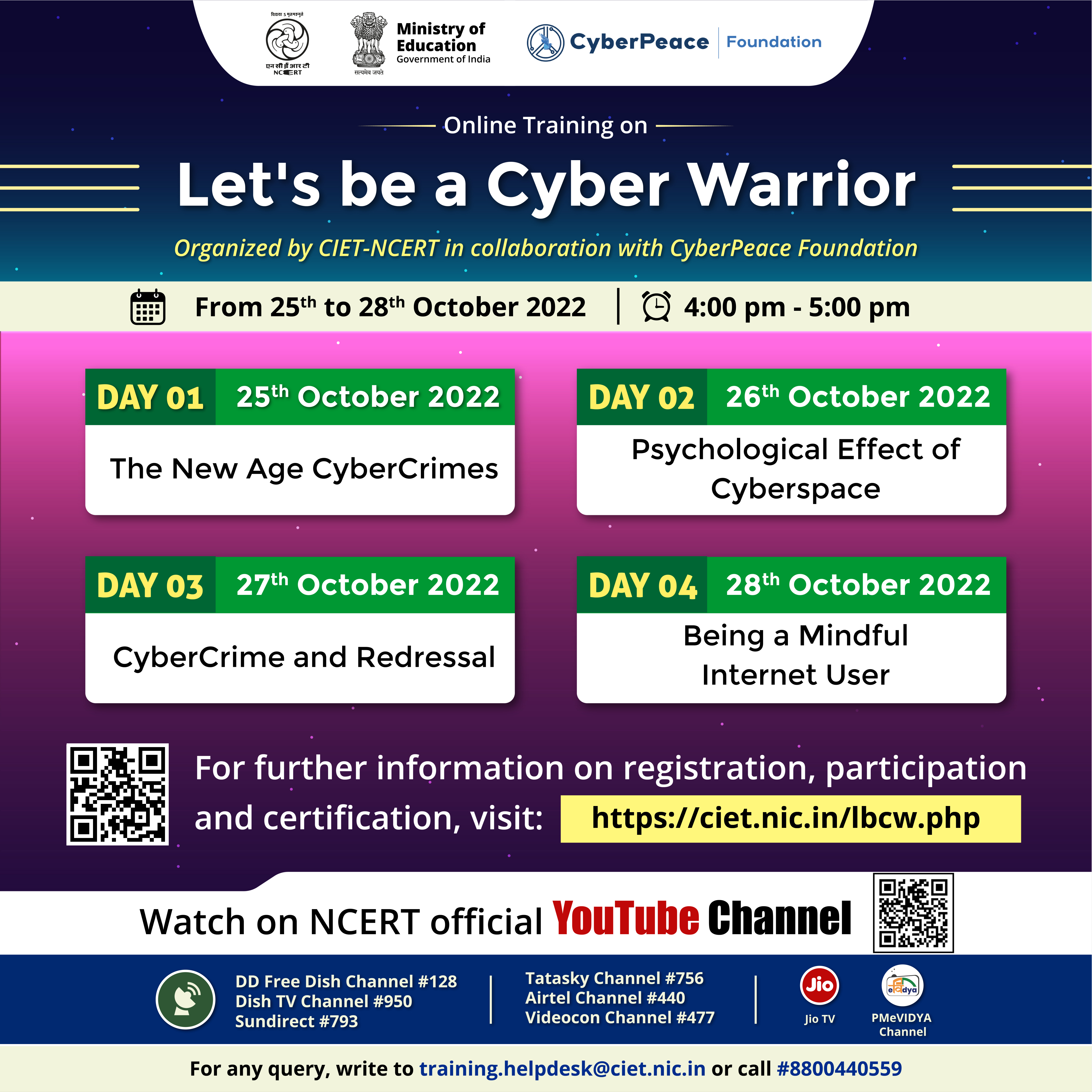 Online Training on Let's be a Cyber Warrior Image